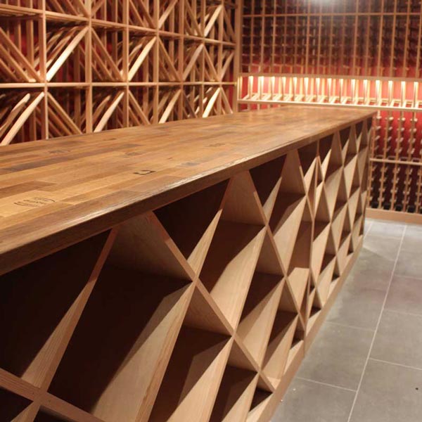 custom wood wine rack