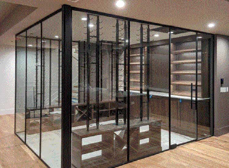 All Glass wine cellar in Denver CO